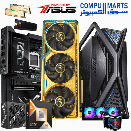 ROG-DHAHAB EXTREME-gaming-PC build-with-ASUS-ROG-components-and-RTX-5090-GPU.