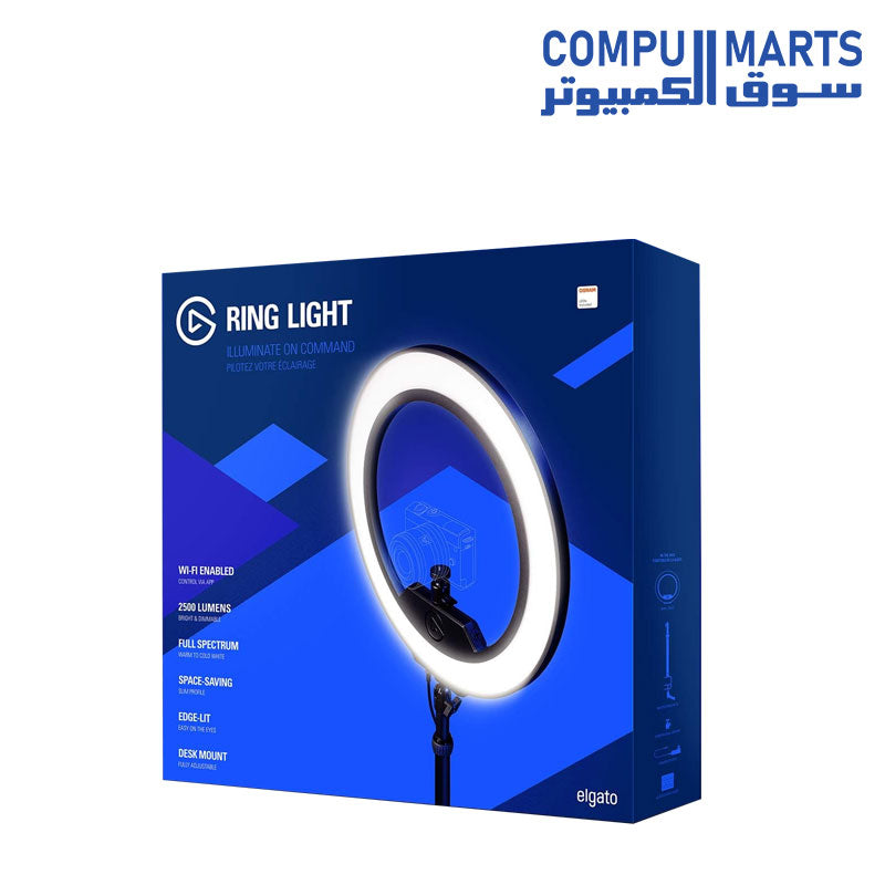 Premium-2500-Elgato-Ring-Light-desk-clamp