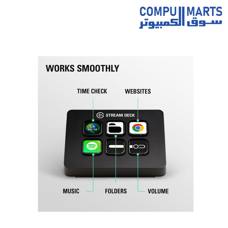 Stream-Deck-Controller-Elgato- 6-macro-keys