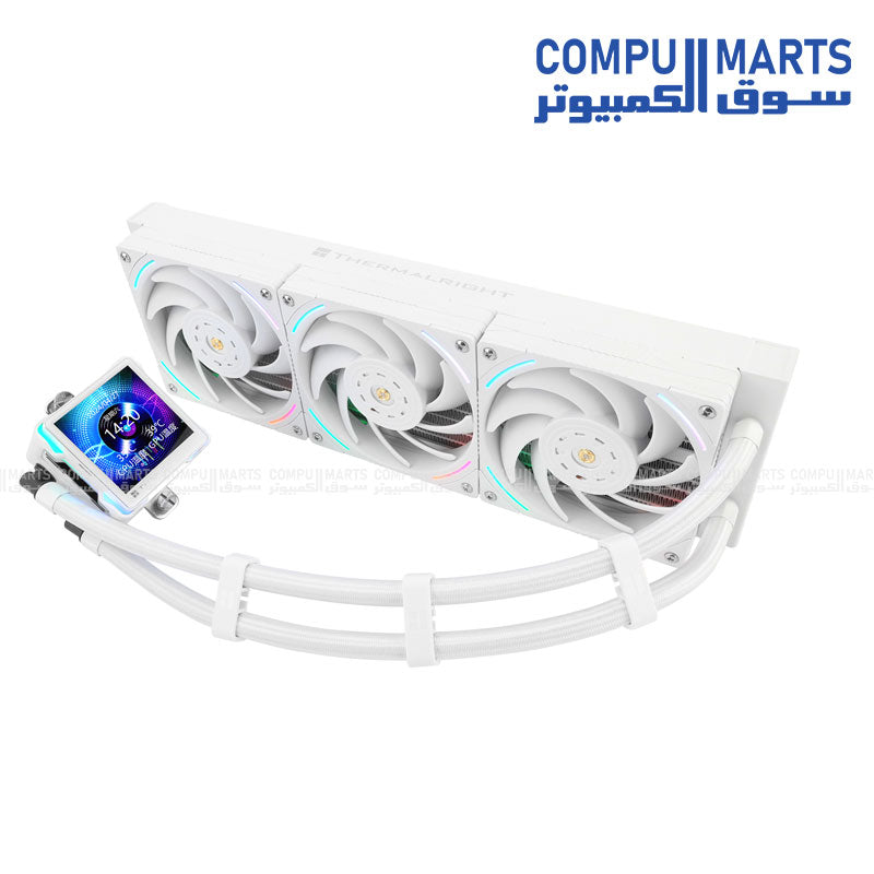 Elite Vision 360 ARGB White liquid CPU cooler 360mm radiator Intel AMD ARGB PWM pump gaming cooling system
