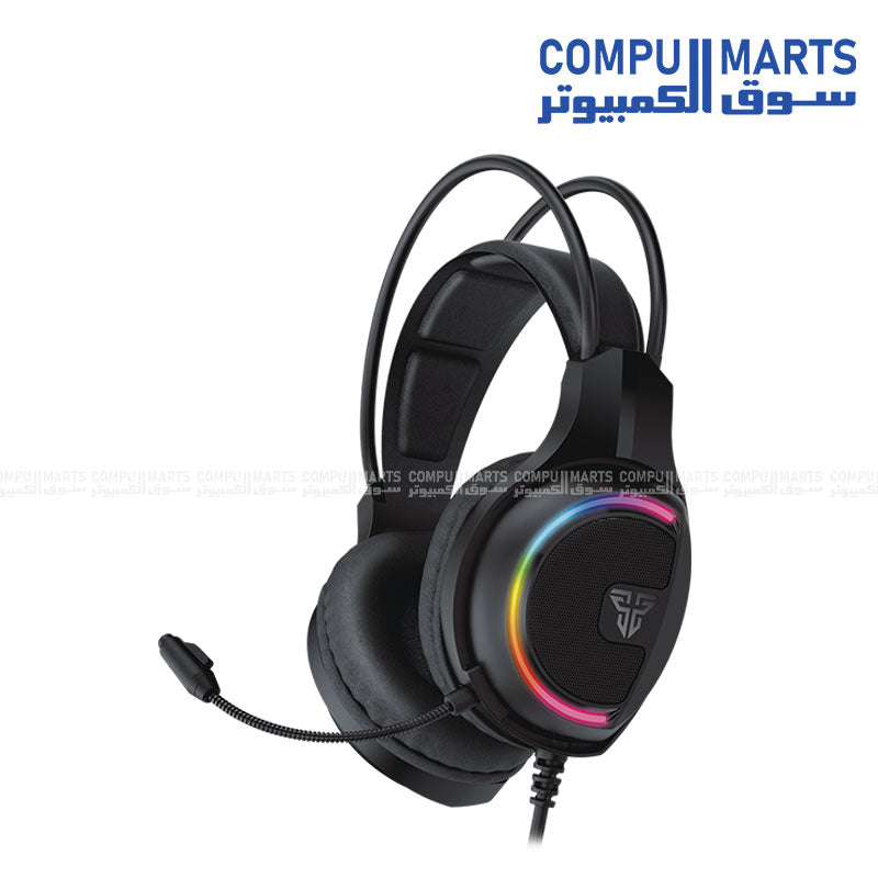 FANTECH HG16s Sniper II 7.1 RGB USB gaming headset with noise‑canceling mic on white background