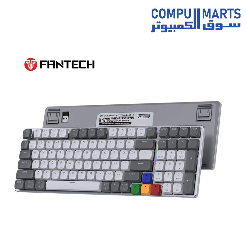 FANTECH SUPER MAXFIT AIR99 MK916 95% LOW PROFILE WIRELESS MECHANICAL KEYBOARD