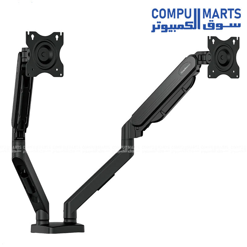 FANTECH MBD1 monitor stand with C-Clamp and Grommet Mount installation options