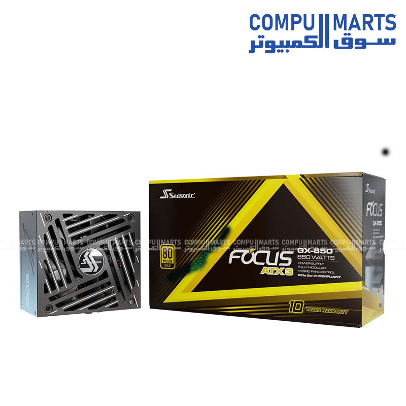 850W fully modular ATX power supply with 135mm fan