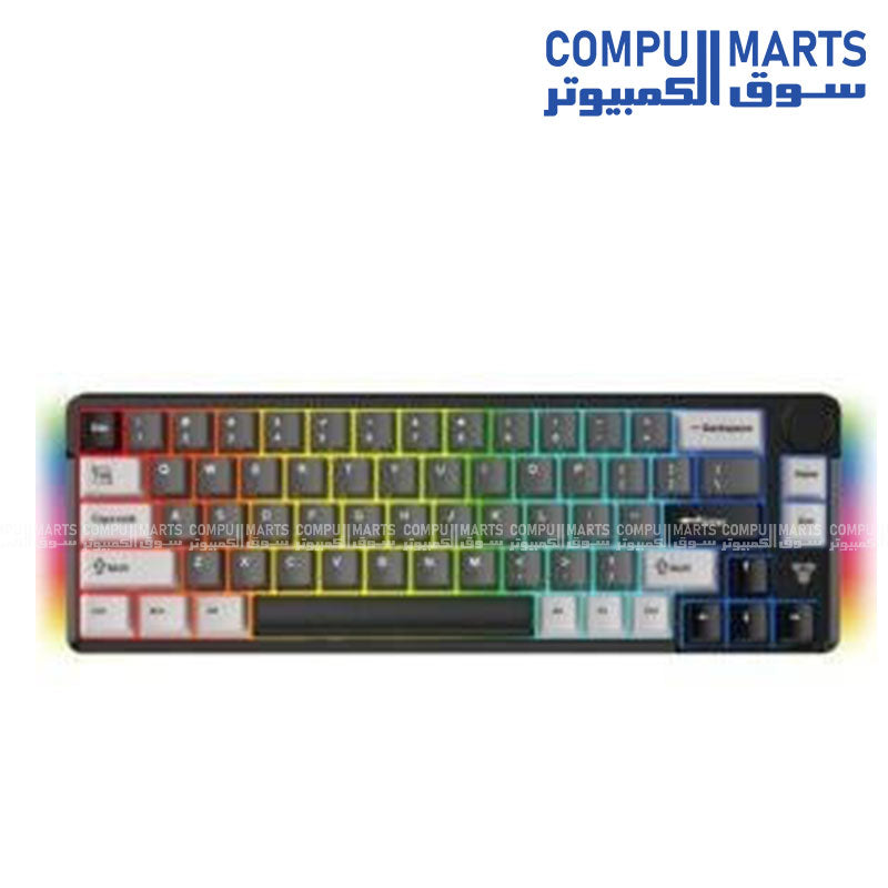 Fantech MK919 66 Keys mechanical keyboard with ARGB Lighting – 20 Modes