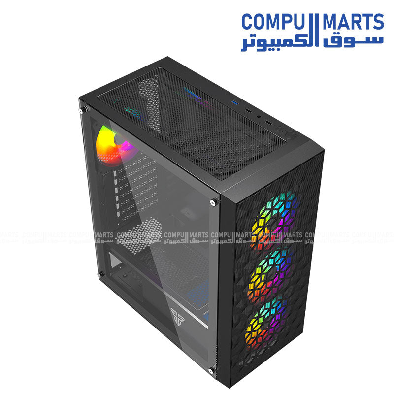 Fantech Aero 2 CG83 gaming case with 4 included RGB fans
