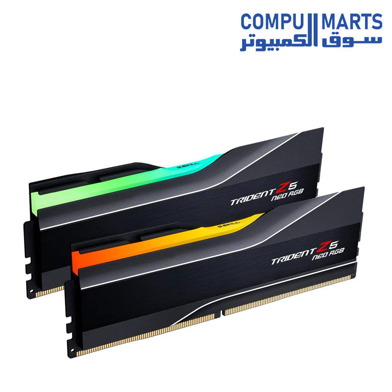 G.SKILL Trident Z5 Neo RGB Series (AMD Expo) DDR5 RAM 96GB (2X 48GB) 6000MT/s CL30-36-36-96 1.35V Desktop Computer Memory U-DIMM - Matte Black (F5-6000J3036F48GX2-TZ5NR)