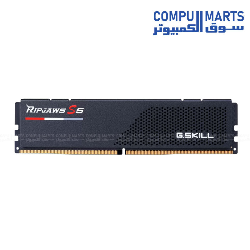 G.SKILL Ripjaws S5 32GB (2x16GB) DDR5 5600MHz CL40 desktop memory kit with Intel XMP support
