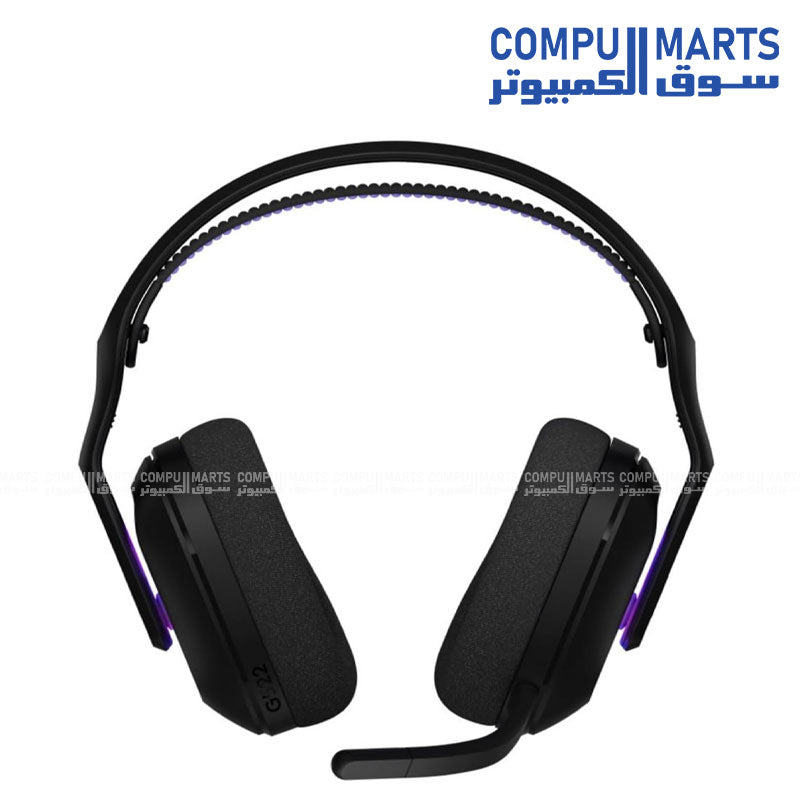 Logitech G522 LIGHTSPEED Black wireless gaming headset with LIGHTSYNC RGB