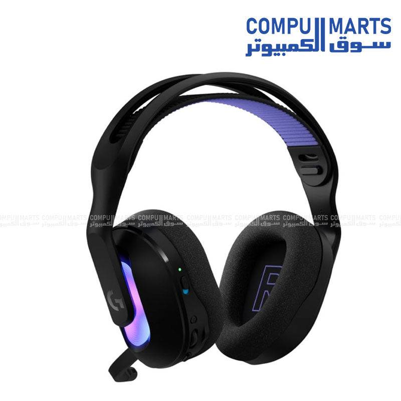 Logitech G522 gaming headset with 40mm PRO-G drivers and spatial audio