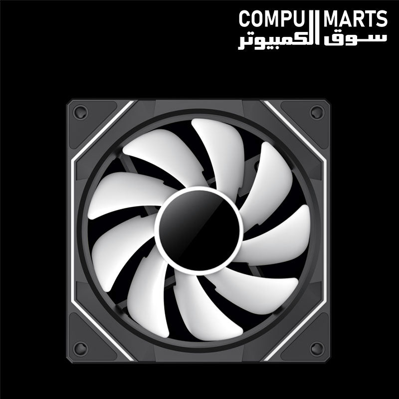 1. GAMEMAX FN12A-S8I 120mm cooling fan with PWM and AURA ARGB connectors