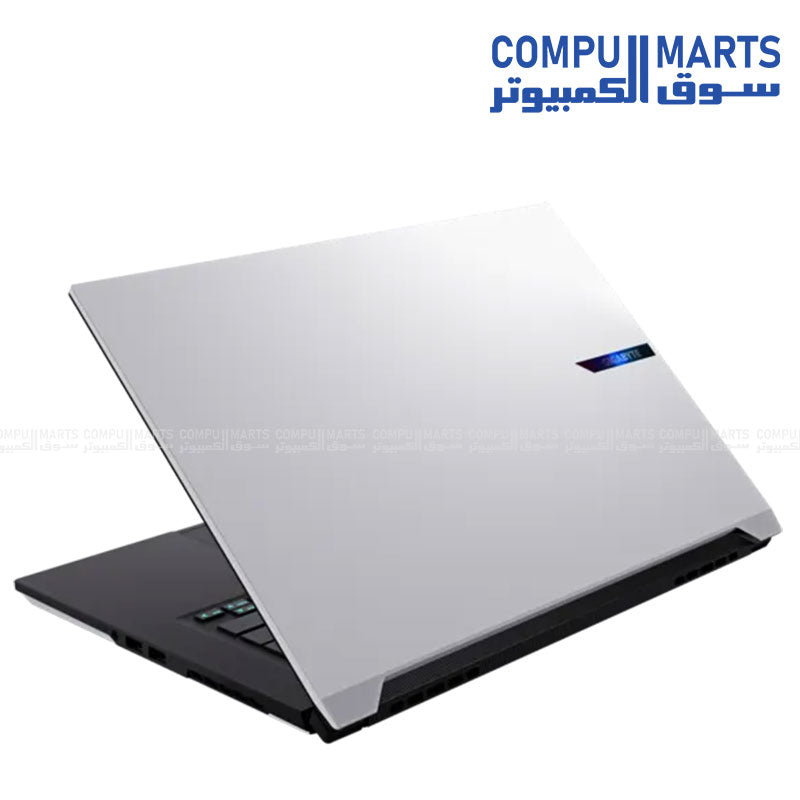 Lunar White GIGABYTE AERO X16 EG61H gaming laptop with 16:10 IPS QHD+ panel, Dolby Atmos audio, and WiFi 6E connectivity in Egypt