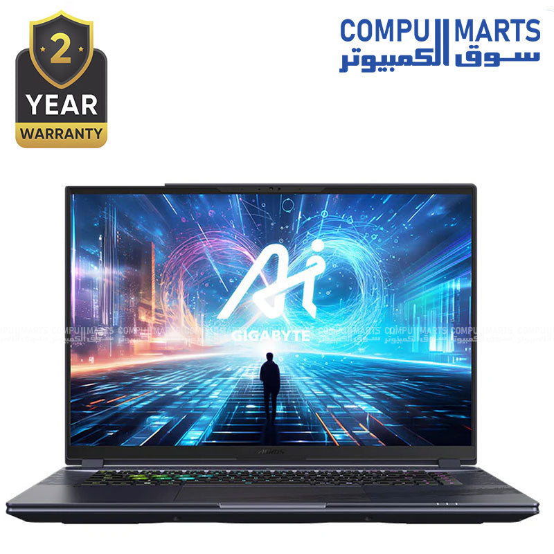 GIGABYTE - AORUS 16X AKG-53AEC54SH (2024) Gaming Laptop -Intel i7-14650HX -16GB DDR5 RAM -1TB SSD -NVMe RTX 4060 -165Hz IPS WQXGA - Windows 11 Home AD