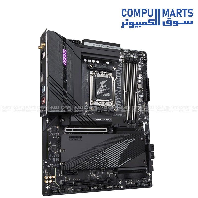 GIGABYTE- B650M- AORUS PRO AX- AMD- AM5- Micro-ATX -DDR5 -motherboard -PCIe 5.0 -Wi-Fi 6E