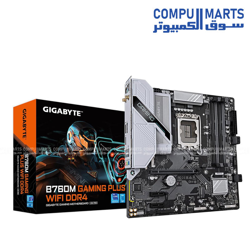 GIGABYTE B760M GAMING PLUS WIFI DDR4 LGA1700 mATX Gaming Motherboard