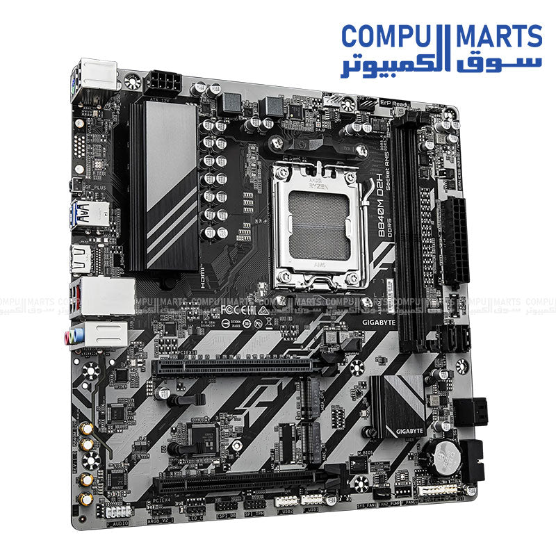 Dual M.2 slots and PCIe 4.0 layout – GIGABYTE B840M