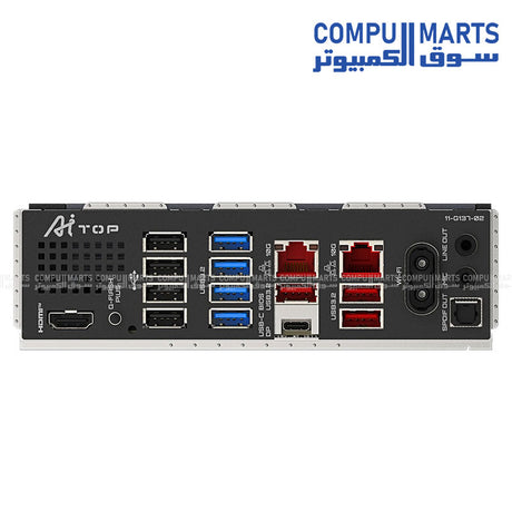 GIGABYTE B850 AI TOP – ATX AM5 Motherboard – DDR5 OC up to 8600MT/s – PCIe 5.0 x16 – Wi‑Fi 7 & Dual 10GbE LAN – EZ‑Latch M.2 Slots