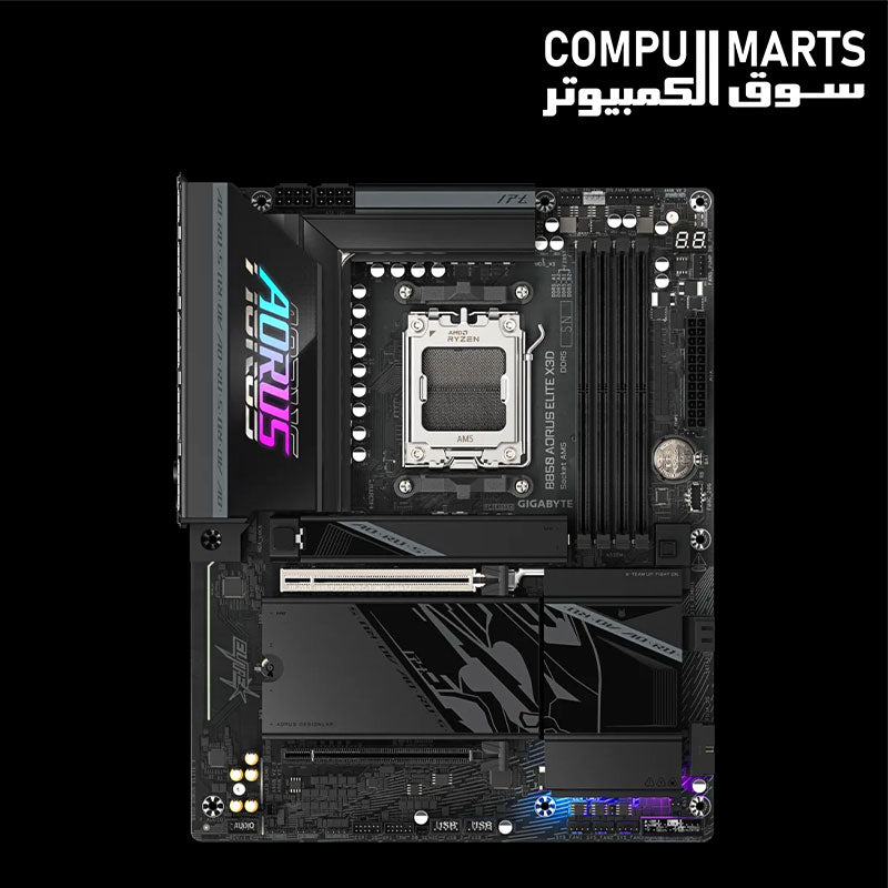 GIGABYTE B850 AORUS ELITE X3D motherboard with AMD B850 chipset and AM5 socket