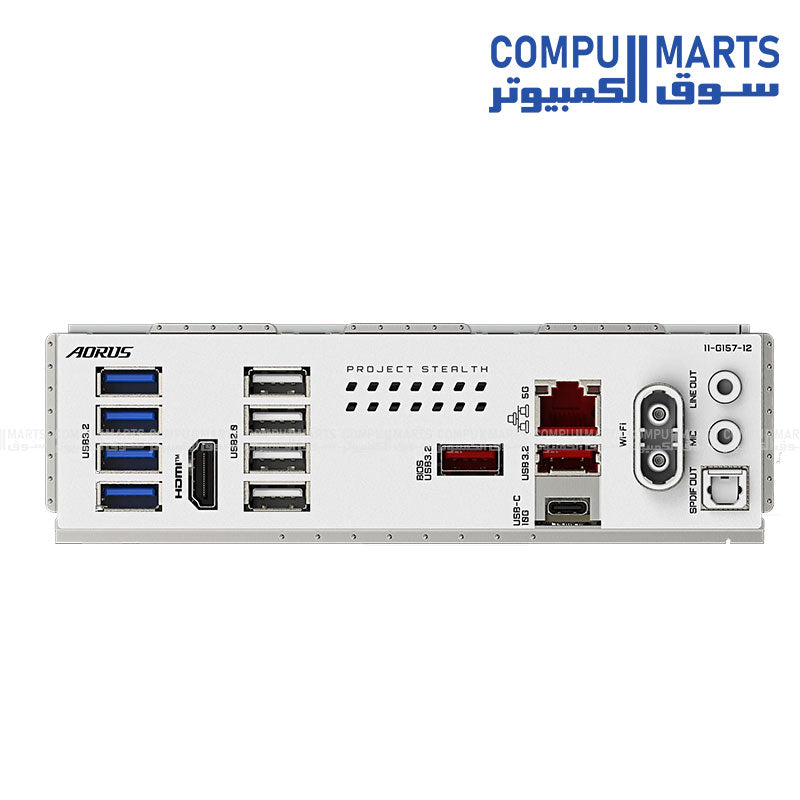 GIGABYTE B850 AORUS STEALTH ICE – White AM5 ATX motherboard – DDR5 up to 8200MT/s – PCIe 5.0 x16 – Wi‑Fi 7 & 5 GbE LAN – 4× M.2 SSD slots