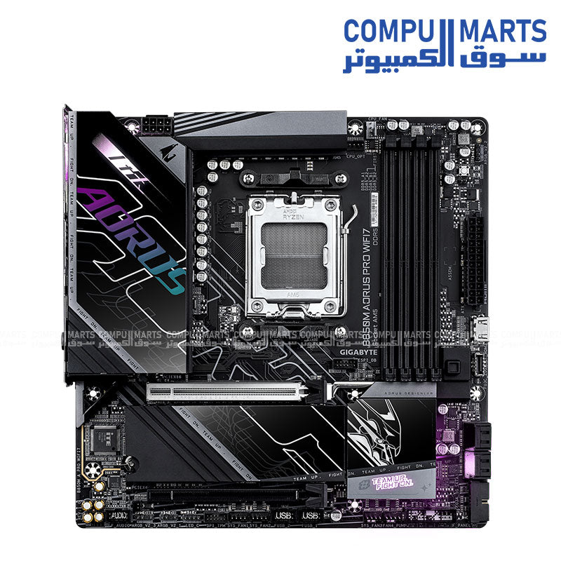 GIGABYTE B850M AORUS PRO WIFI7 – AM5 DDR5 Micro ATX Motherboard – PCIe 5.0 – USB4 – Wi-Fi 7