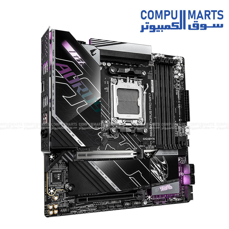 GIGABYTE B850M AORUS PRO WIFI7 – AM5 DDR5 Micro ATX Motherboard – PCIe 5.0 – USB4 – Wi-Fi 7