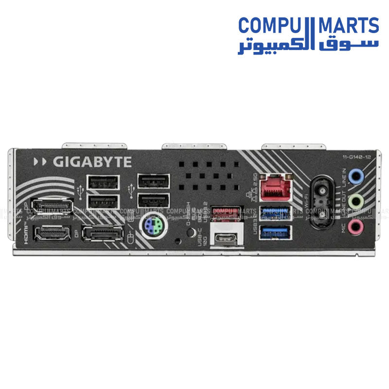 Micro ATX motherboard with HDMI, dual DisplayPort outputs, USB Type-C connectivity, and Wi-Fi 7 support available through Compumarts