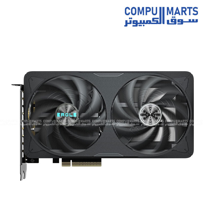 GIGABYTE GeForce RTX 5060 Ti EAGLE MAX OC 16GB dual‑fan graphics card on white background