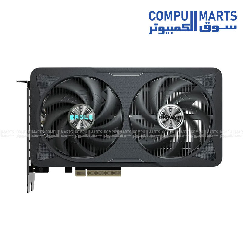 GIGABYTE GeForce RTX 4060 EAGLE MAX OC 8GB graphics card with Windforce dual‑fan cooler on white background