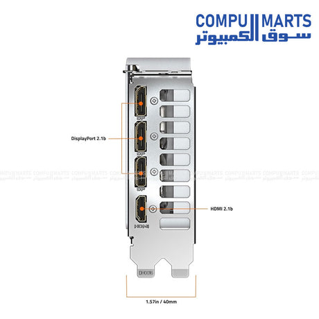 GIGABYTE GeForce RTX 5060 AERO OC 8GB blower-style single-fan PCIe 5.0 graphics card on white background