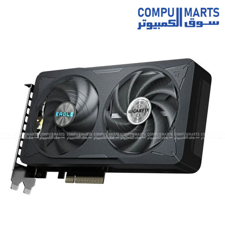 GIGABYTE GeForce RTX 4060 EAGLE MAX OC 8GB graphics card with Windforce dual‑fan cooler on white background