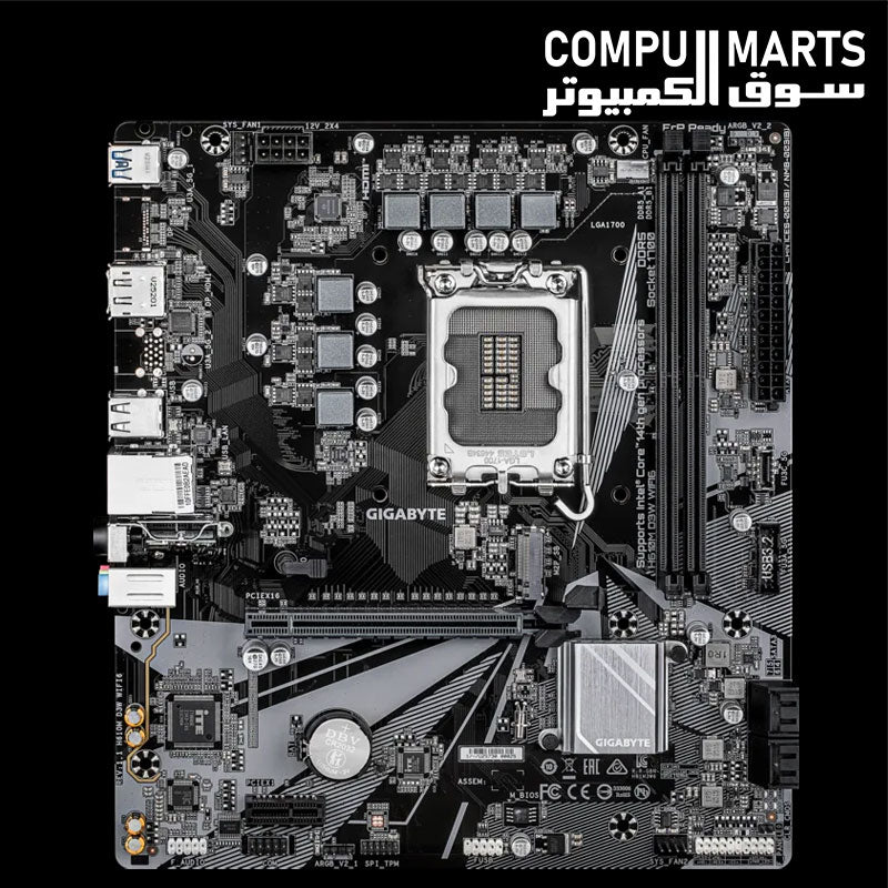 GIGABYTE H610M D3W WIFI6 Rev. 1.1 Micro ATX motherboard with LGA1700 socket