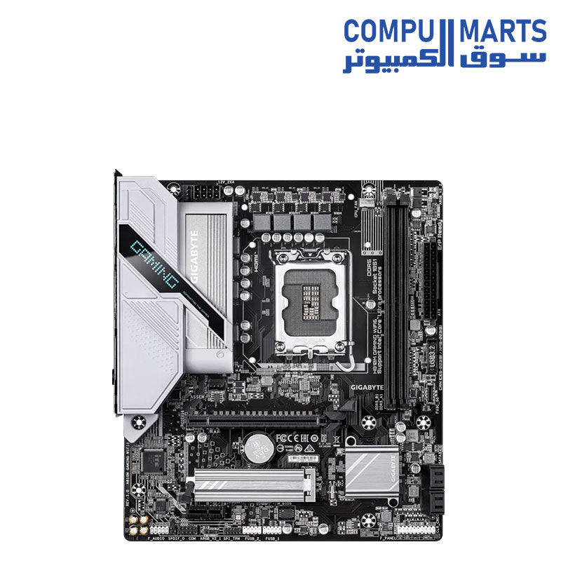 DDR5 6400 MT/s memory support on H810M gaming motherboard available at Compumarts