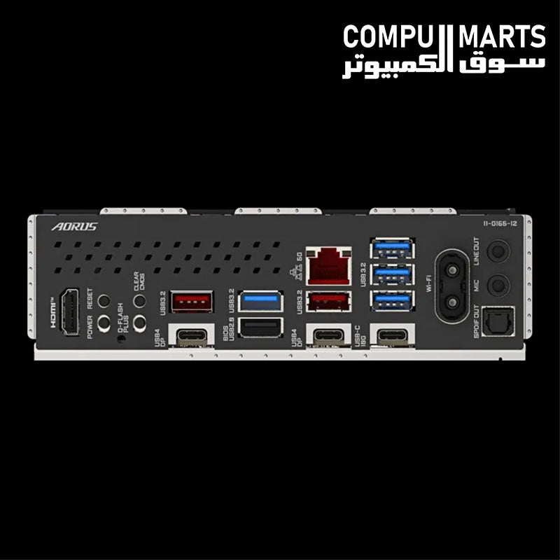 GIGABYTE X870 AORUS ELITE X3D motherboard with four M.2 SSD connectors