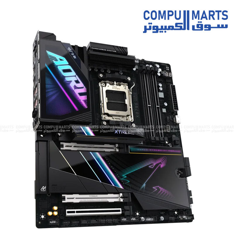X870E AORUS XTREME AI TOP motherboard supporting AMD Ryzen 9000, 8000 and 7000 Series processors with Wi-Fi 7