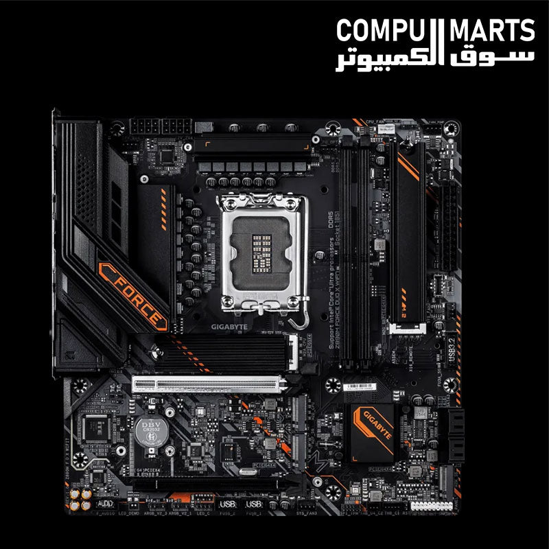 GIGABYTE Z890M FORCE DUO X WIFI7 LGA1851 motherboard with DDR5 CQDIMM support
