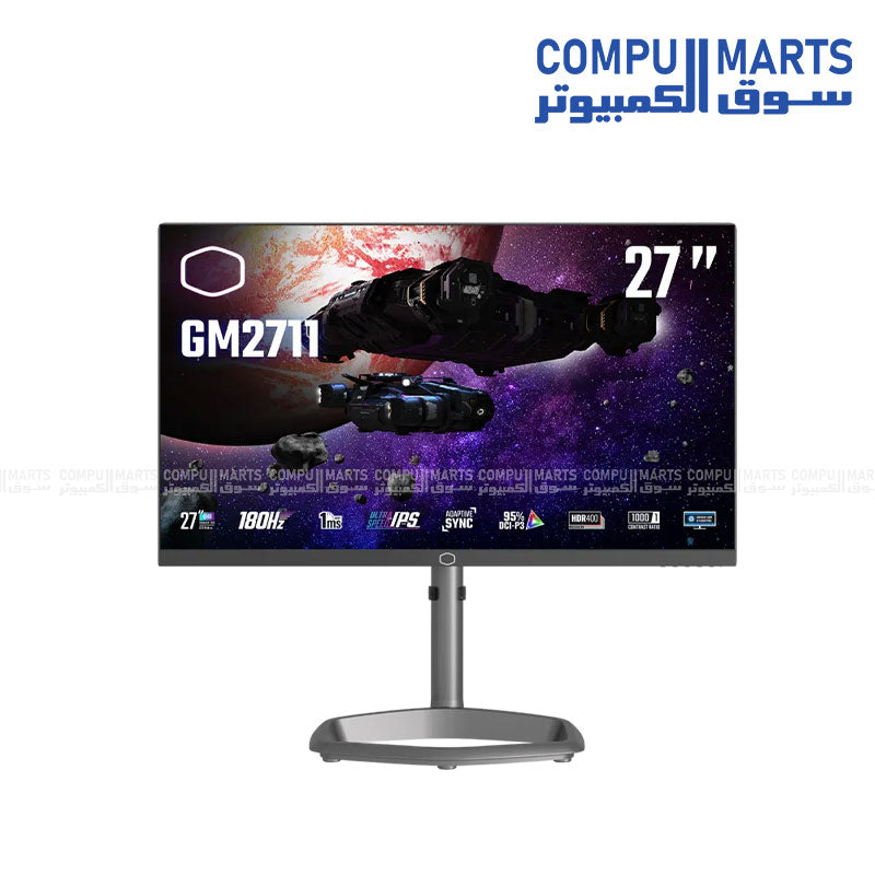 Cooler Master GM27 11 27 inch QHD gaming monitor 180Hz 1ms IPS 98 sRGB Egypt