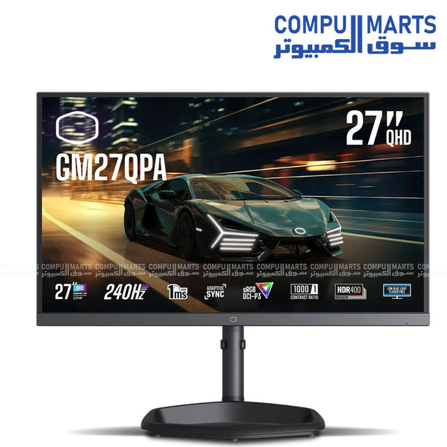 Cooler Master GM27QPA 27 inch QHD gaming monitor 240Hz 1ms IPS 97 sRGB Egypt