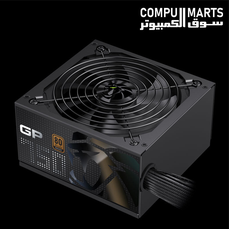 GameMax GP 750B PSU with 140mm smart temperature-control fan