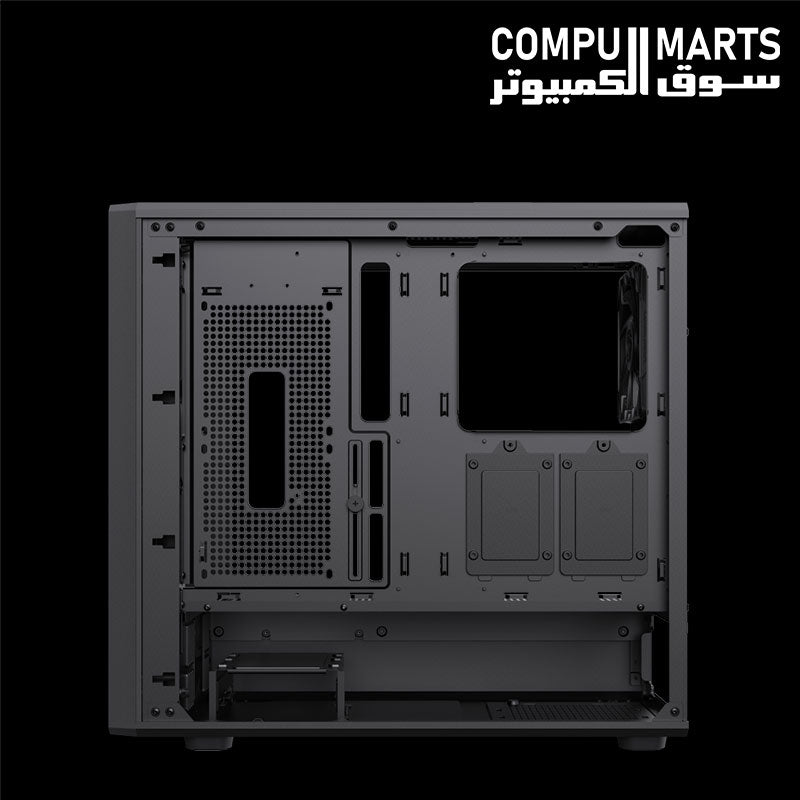 GameMax CLAW 460 BK PC case with 360mm top radiator support and three 140mm front fan support