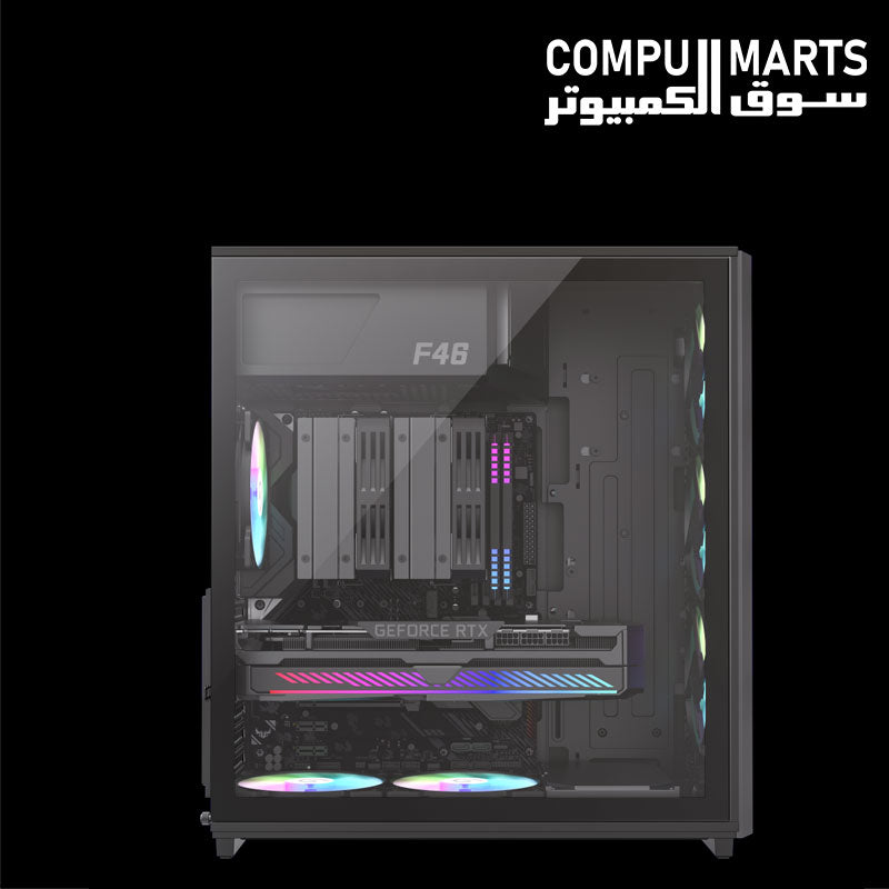 GameMax F46 BK gaming computer case at Compumarts Egypt