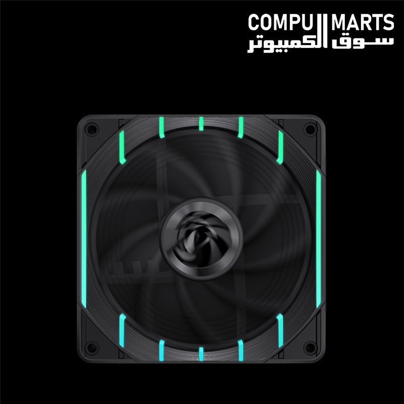 GameMax TORNADO T12 ARGB 12CM black ARGB fan with hydraulic bearing