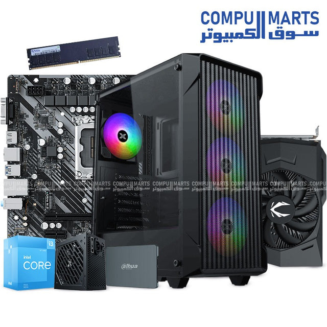 Gaming -PC -bundle- Intel -Core i3-12100F- RTX-3050- 16GB- RAM- SSD-ASRock -motherboard-Xigmatek case