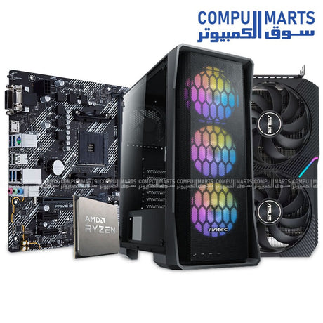 Gaming PC Bundle Ryzen 5 5600 with RTX 3050 or RTX 3060 Graphics – Antec NX360 Case