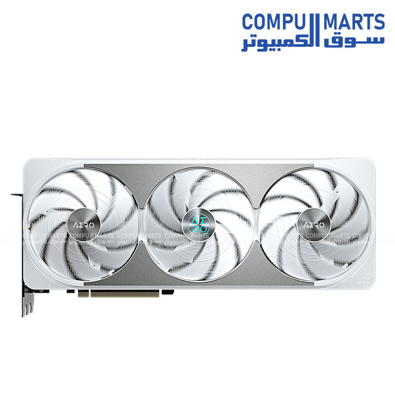 GIGABYTE – Graphics Card – GV-N507TAERO-OC-16GD – RTX 5070 Ti AERO OC 16GB – White Triple-Fan Design