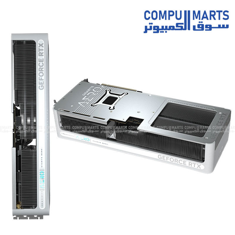 GIGABYTE – Graphics Card – GV-N507TAERO-OC-16GD – RTX 5070 Ti AERO OC 16GB – White Triple-Fan Design