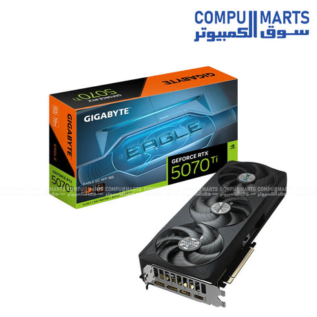 GIGABYTE – Graphics Card – GV-N507TEAGLE-OC-16GD – RTX 5070 Ti EAGLE OC 16GB – Triple Fan – Gaming Performance GPU