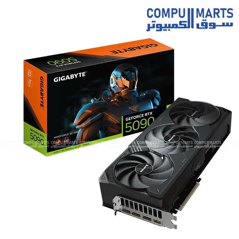 GIGABYTE RTX 5090 WINDFORCE OC 32GB Graphics Card – GV‑N5090WF3OC‑32GD