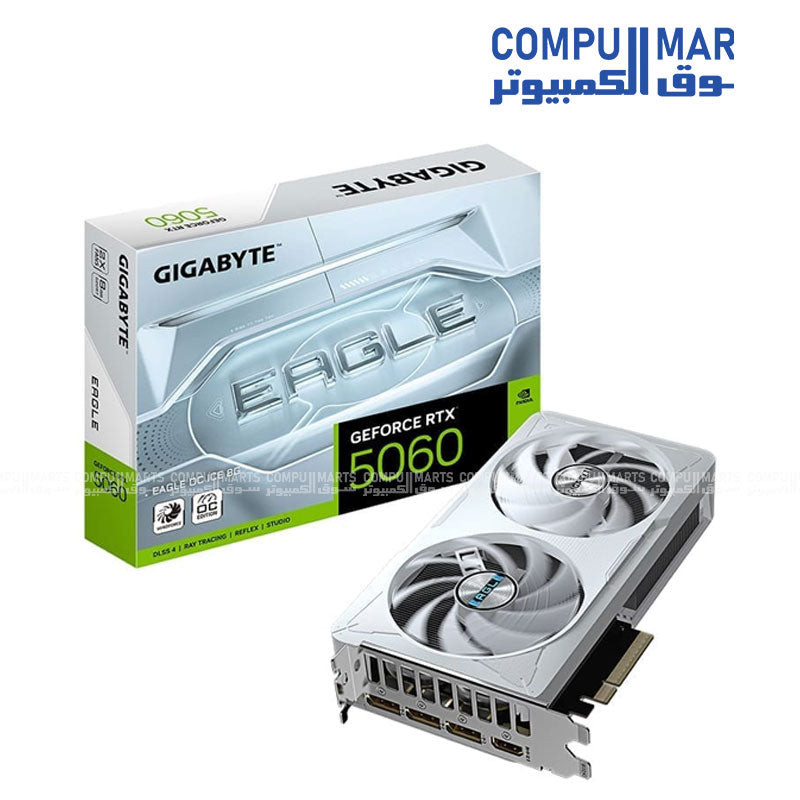 Gigabyte GeForce RTX 5060 EAGLE OC ICE 8GB GDDR7 Graphics Card