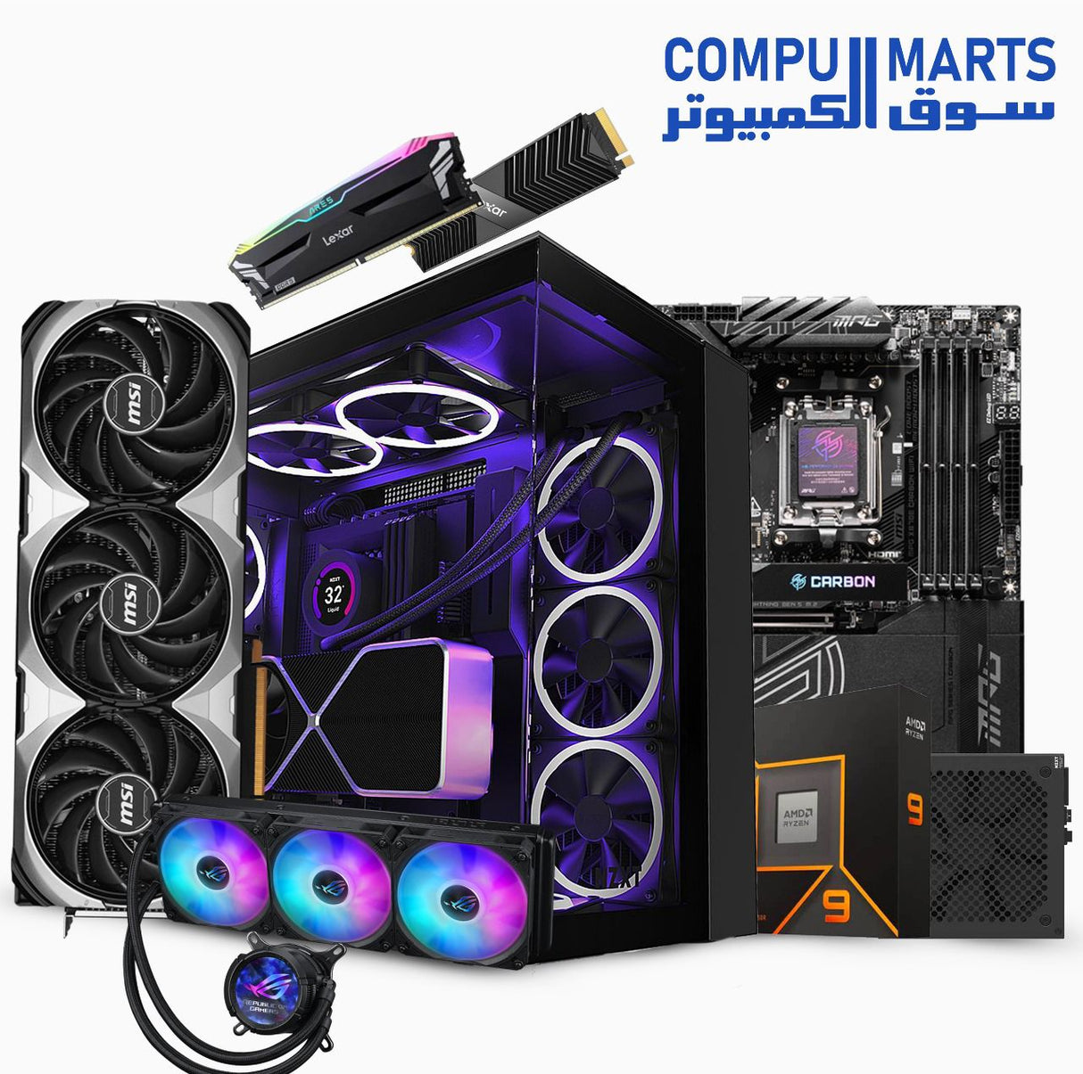 H9-ELITE-RYZEN-9-9950X-X870 -CARBON-64GB-2TB-RTX-4080-SUPER