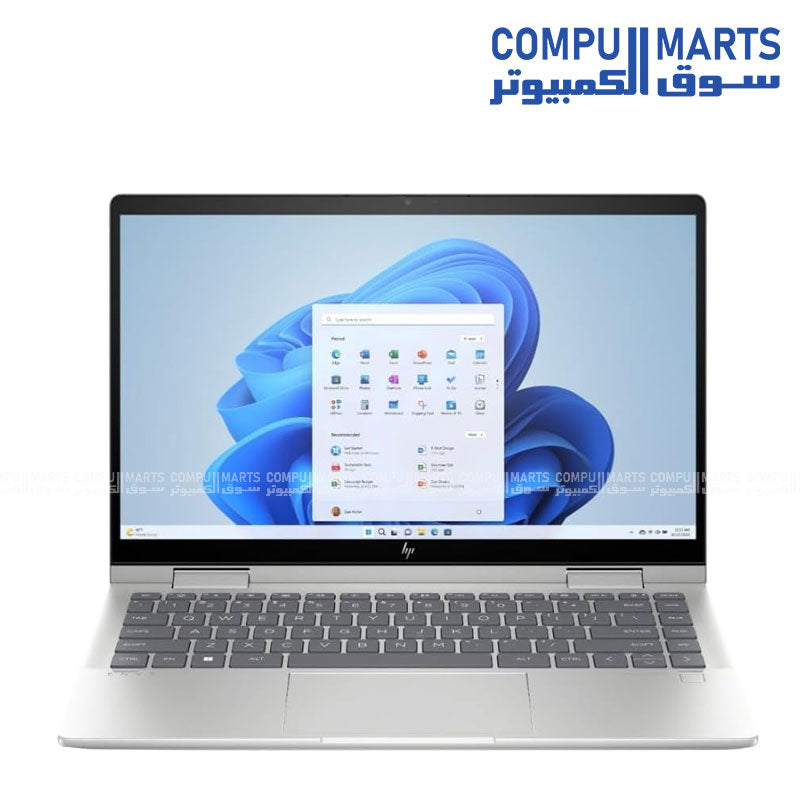 HP Envy X360 Convertible 14-es1013dx – Intel Core 5 120U, 8GB RAM, 512GB SSD, 14” FHD Touch, Windows 11 – Natural Silver